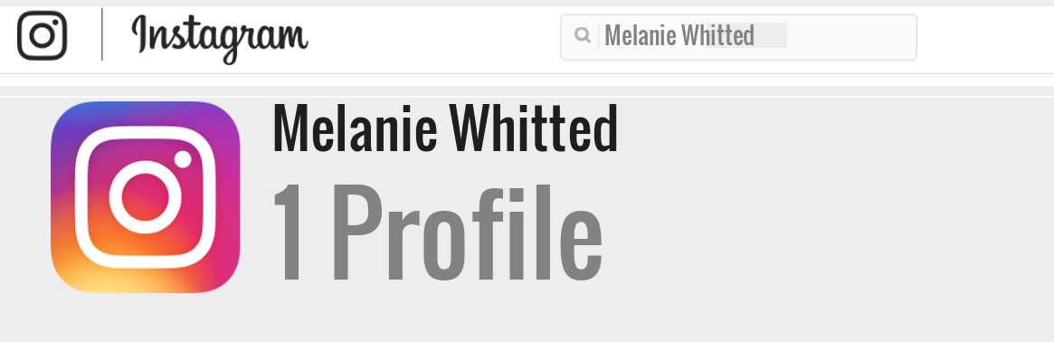 Melanie Whitted instagram account