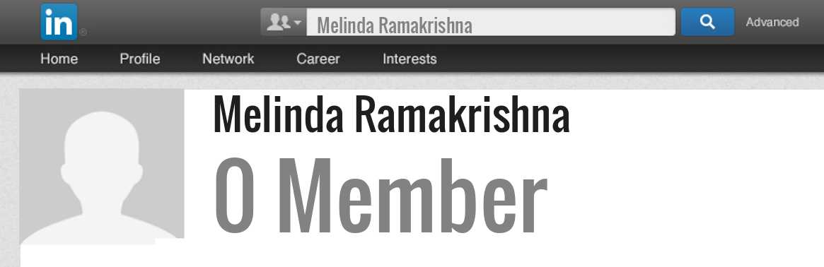 Melinda Ramakrishna linkedin profile