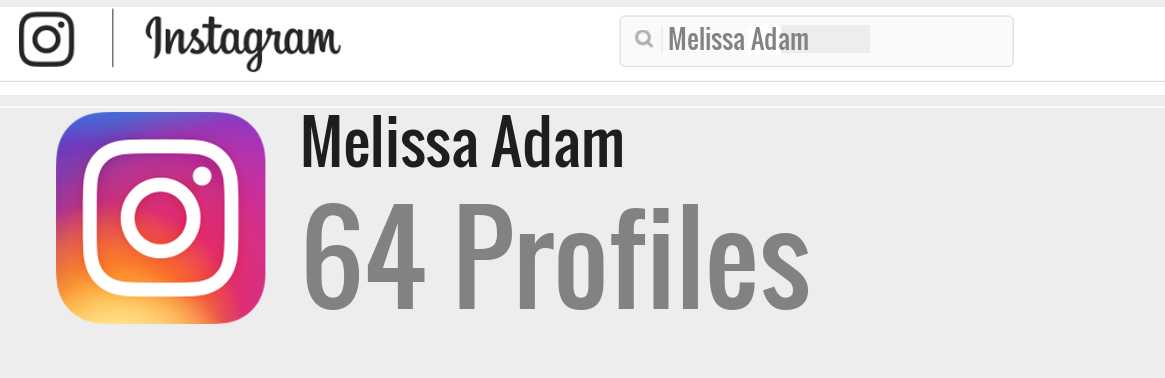 Melissa Adam instagram account
