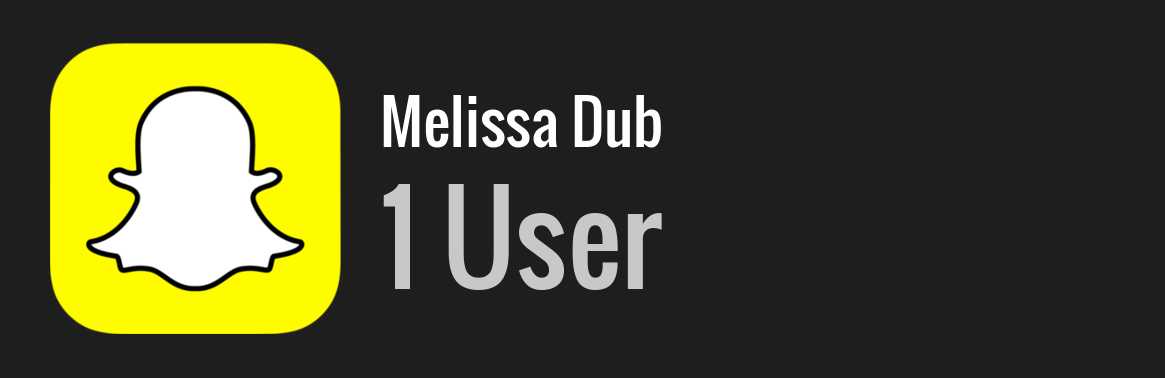 Melissa Dub snapchat