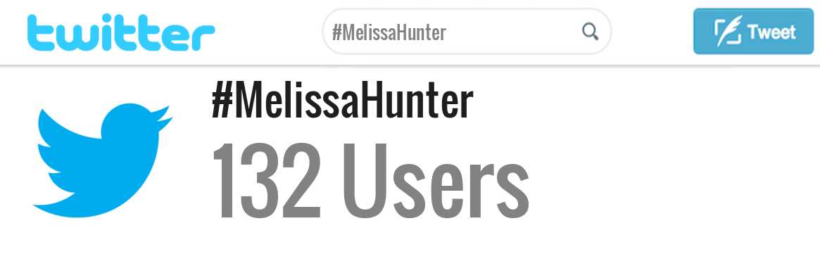 Melissa Hunter twitter account