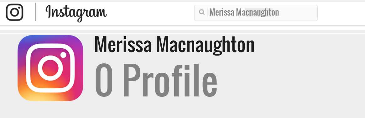Merissa Macnaughton instagram account