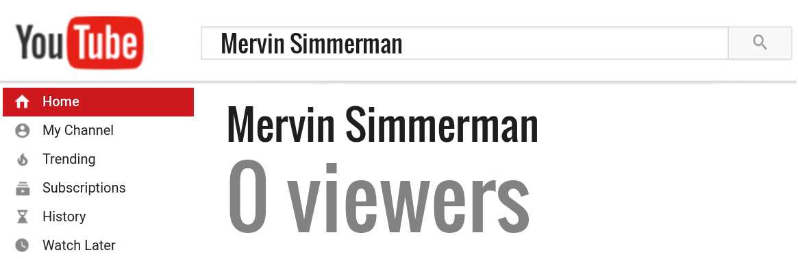 Mervin Simmerman youtube subscribers