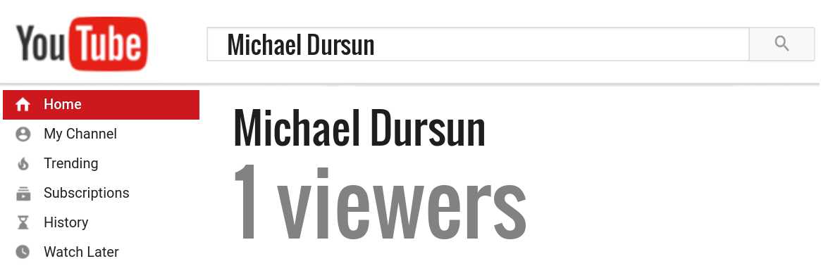 Michael Dursun youtube subscribers