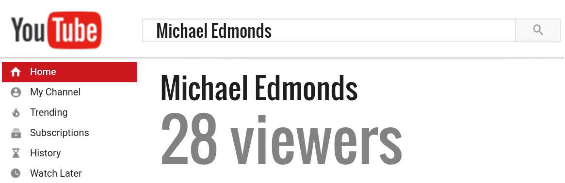 Michael Edmonds youtube subscribers