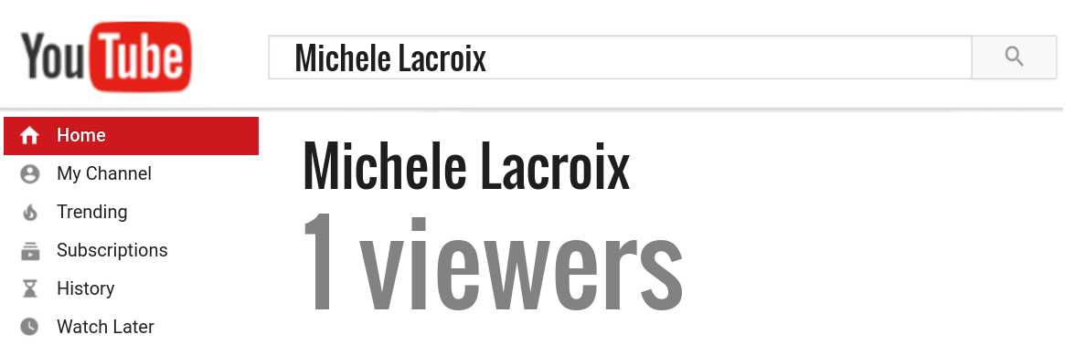 Michele Lacroix youtube subscribers