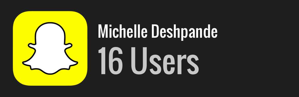 Michelle Deshpande snapchat