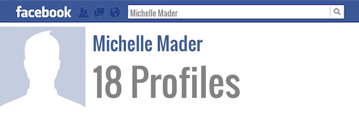 Michelle Mader facebook profiles