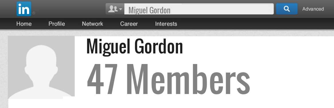 Miguel Gordon linkedin profile