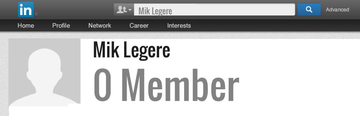Mik Legere linkedin profile