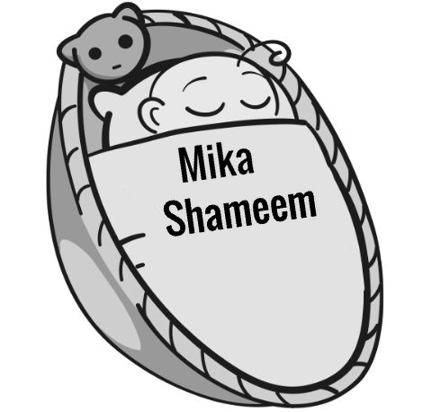 Mika Shameem sleeping baby