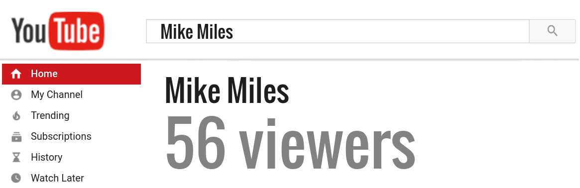 Mike Miles youtube subscribers