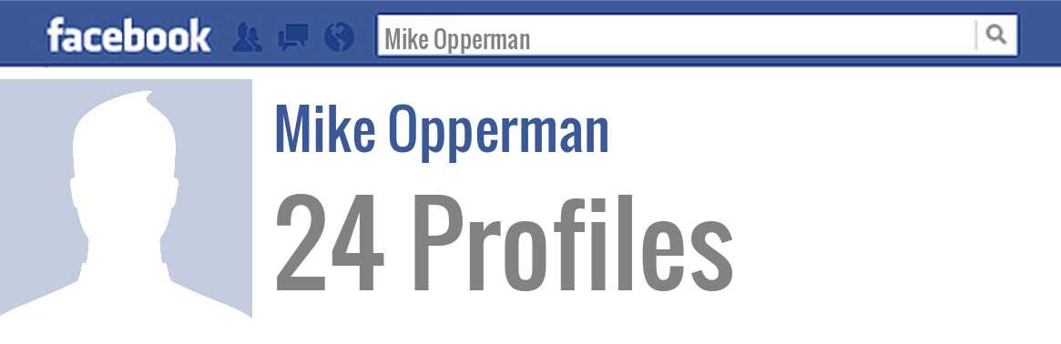 Mike Opperman facebook profiles