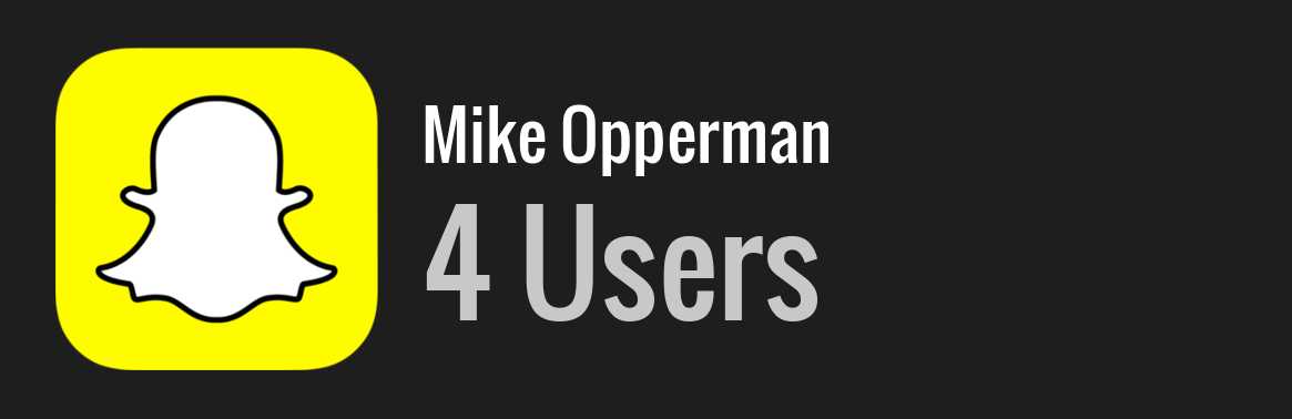 Mike Opperman snapchat