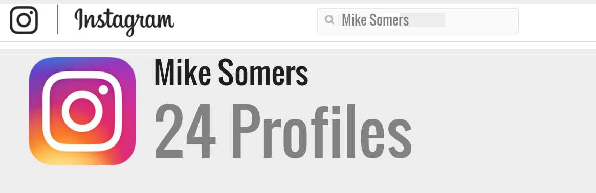 Mike Somers instagram account