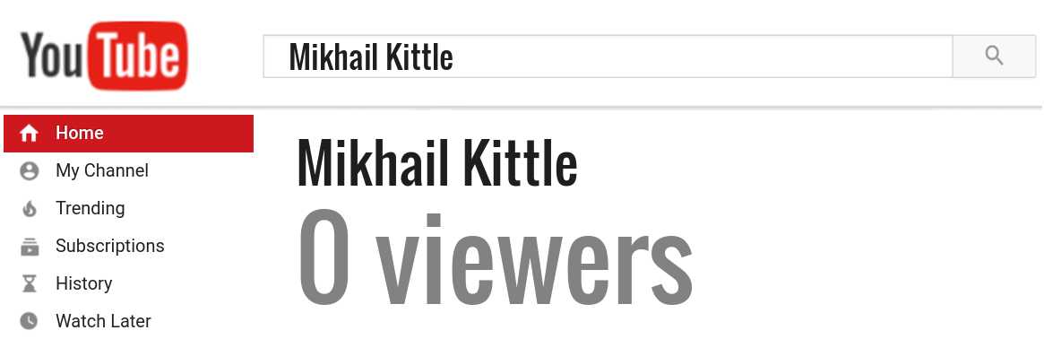 Mikhail Kittle youtube subscribers