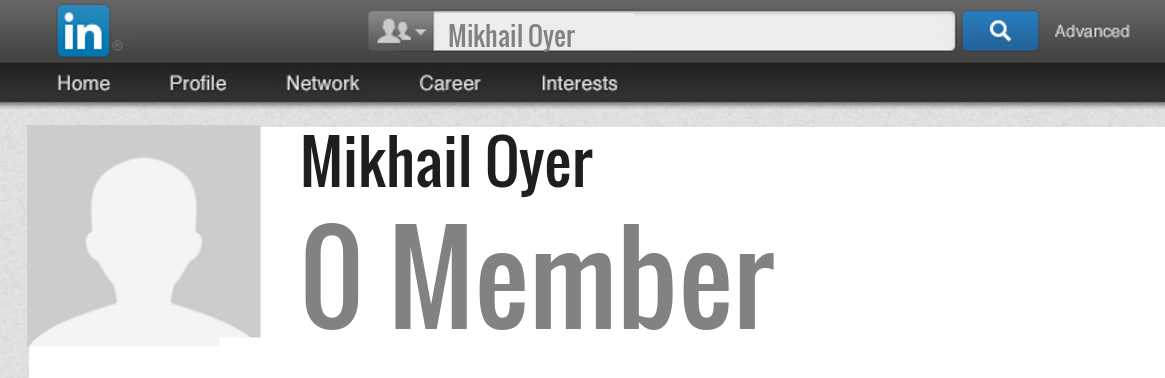 Mikhail Oyer linkedin profile