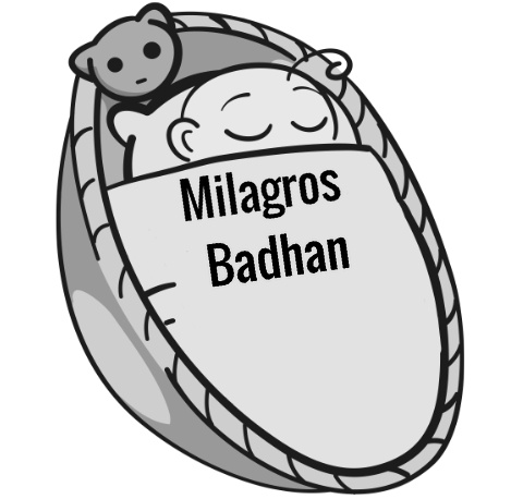 Milagros Badhan sleeping baby