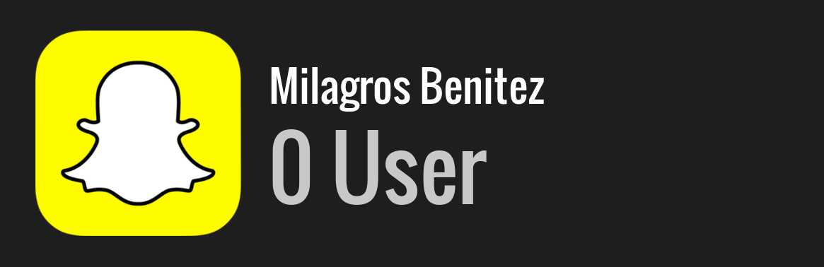 Milagros Benitez snapchat
