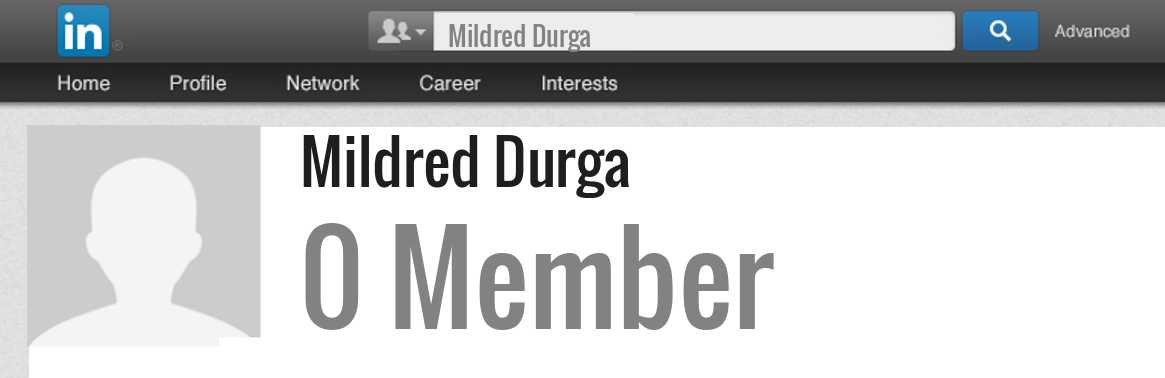 Mildred Durga linkedin profile