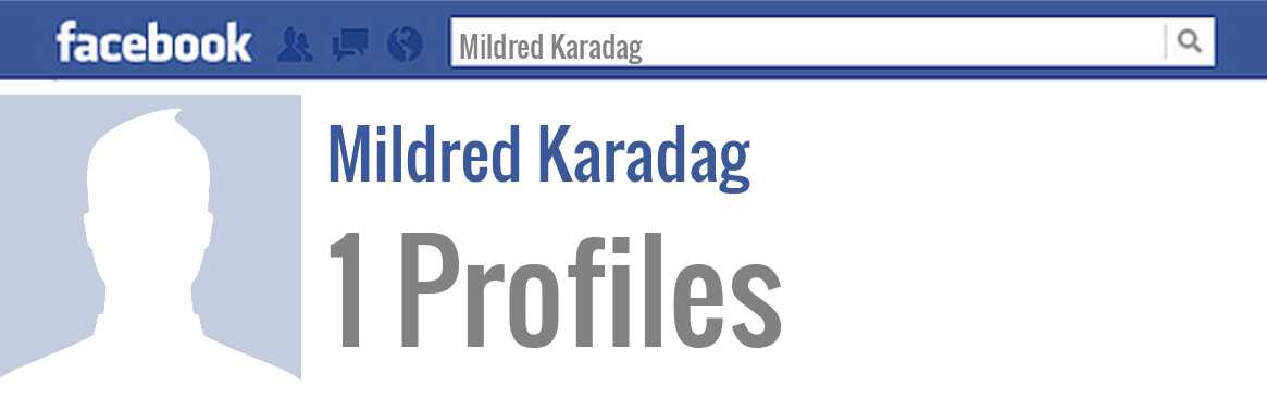 Mildred Karadag facebook profiles