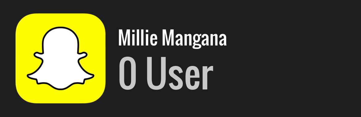 Millie Mangana snapchat