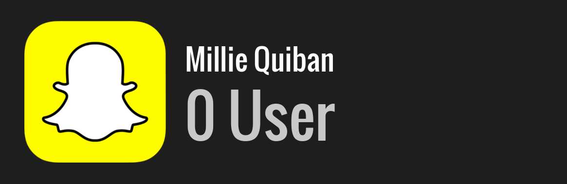 Millie Quiban snapchat
