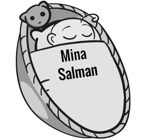 Mina Salman sleeping baby