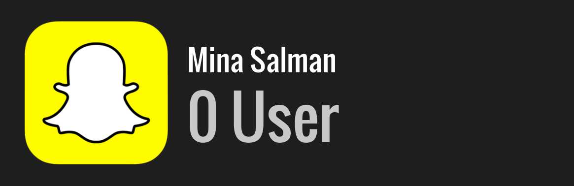 Mina Salman snapchat