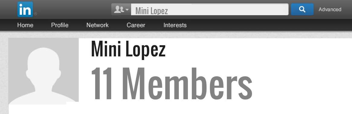 Mini Lopez linkedin profile