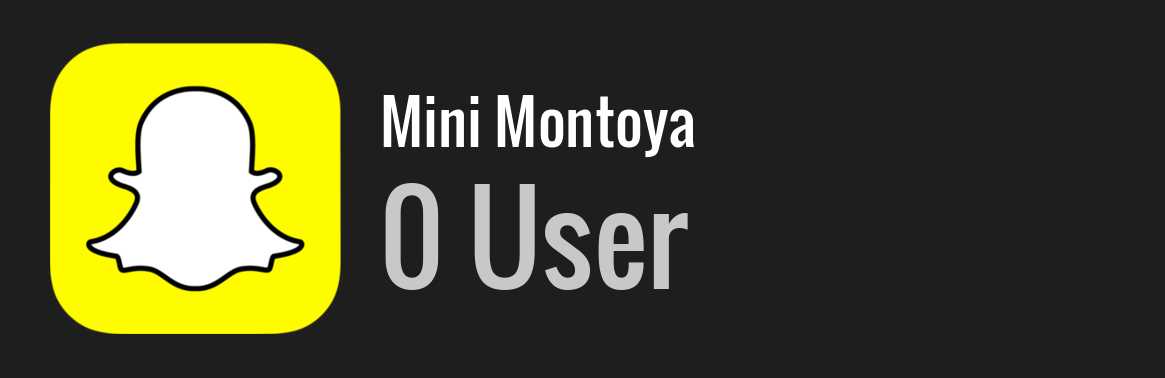 Mini Montoya snapchat