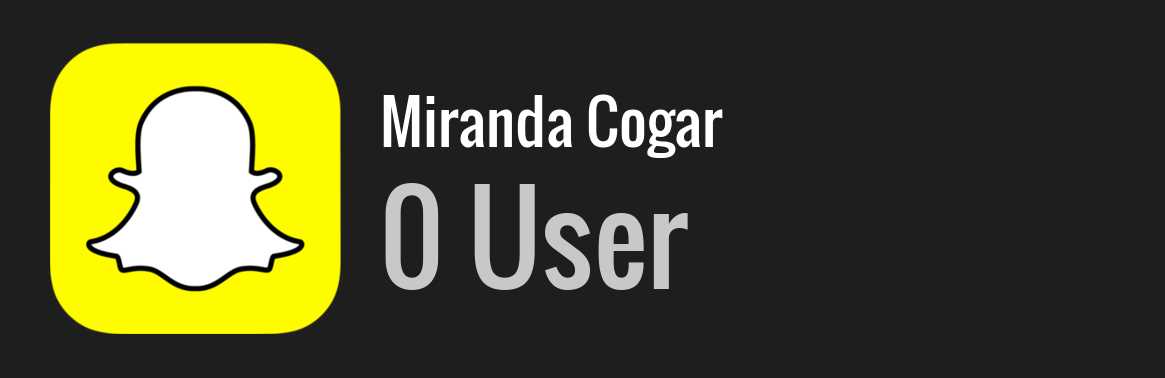 Miranda Cogar snapchat