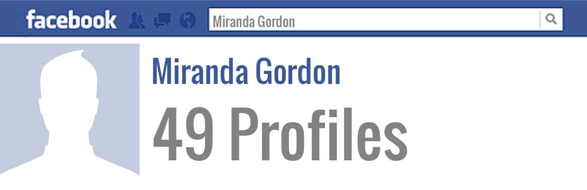 Miranda Gordon facebook profiles