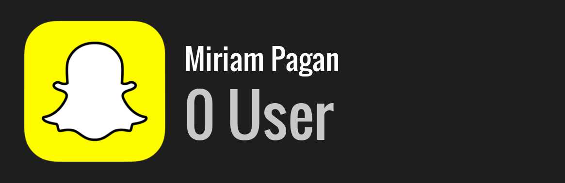 Miriam Pagan snapchat