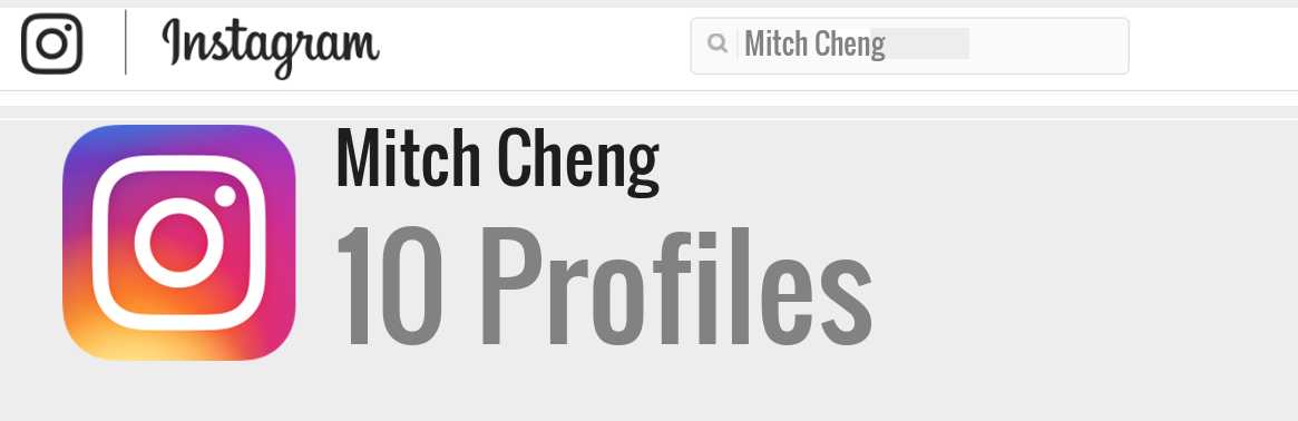 Mitch Cheng instagram account