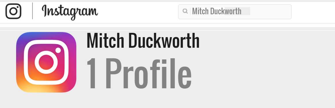 Mitch Duckworth instagram account