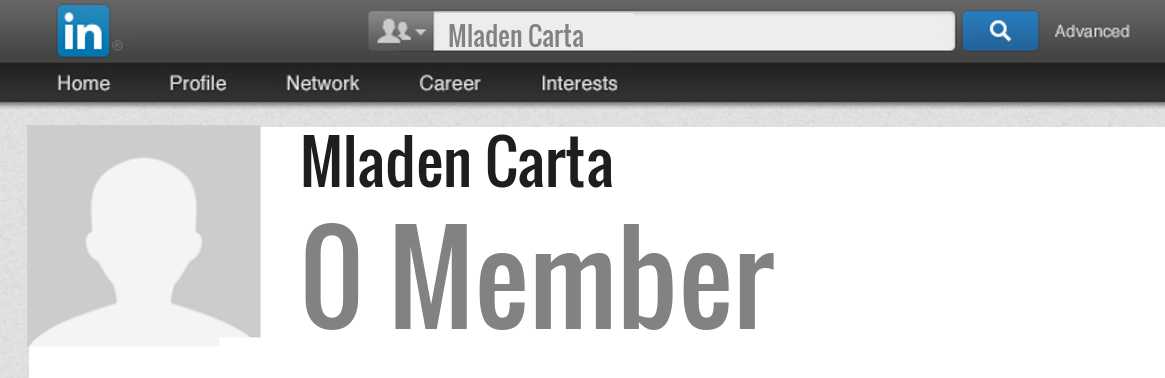 Mladen Carta linkedin profile