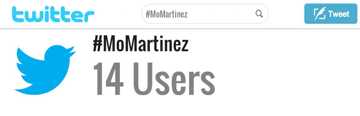 Mo Martinez twitter account
