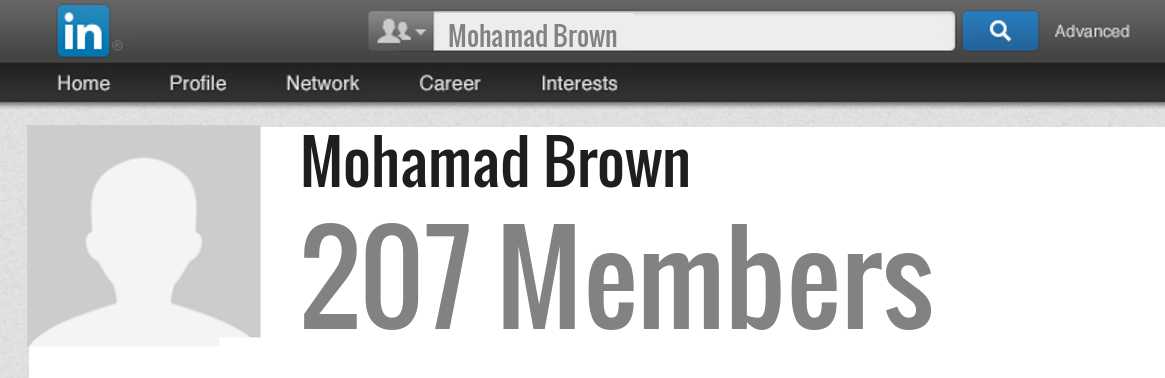 Mohamad Brown linkedin profile