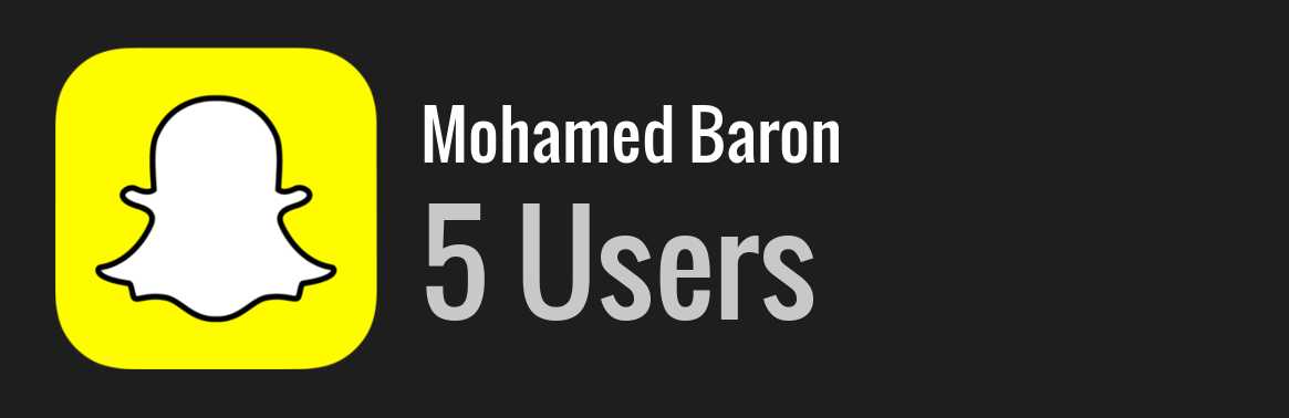 Mohamed Baron snapchat