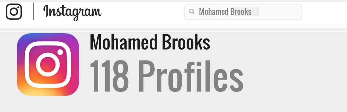 Mohamed Brooks instagram account