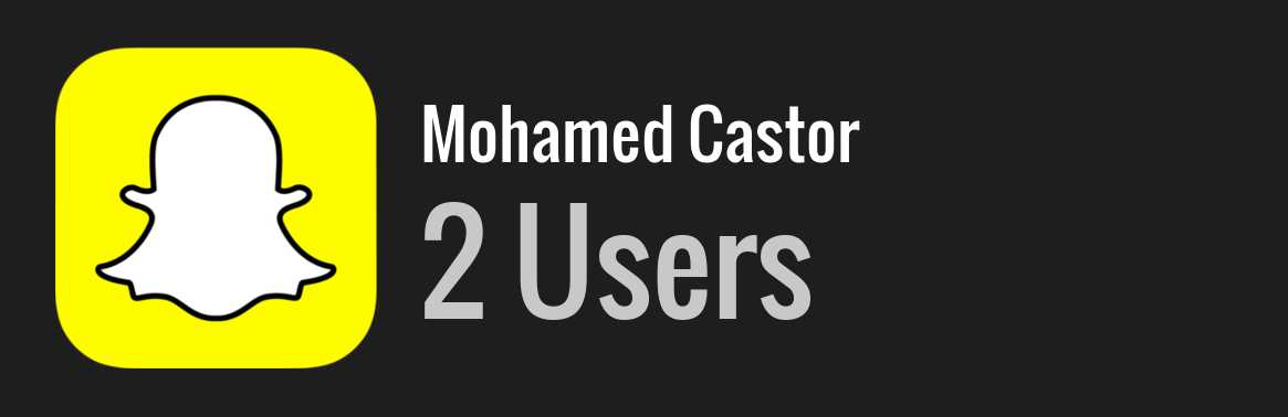 Mohamed Castor snapchat