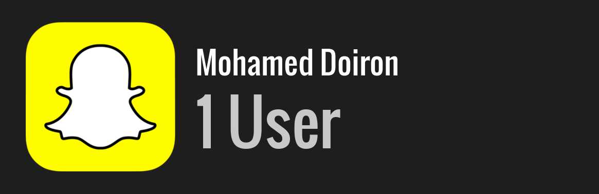 Mohamed Doiron snapchat