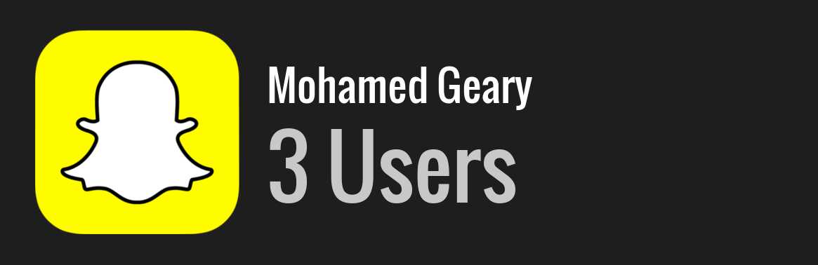 Mohamed Geary snapchat