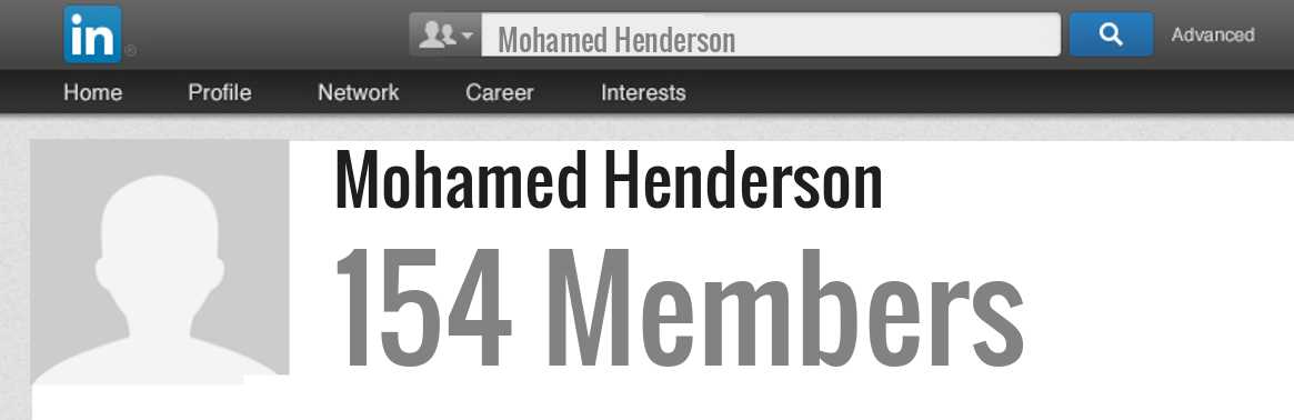 Mohamed Henderson linkedin profile