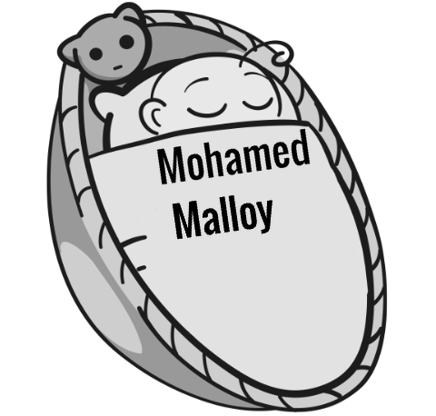 Mohamed Malloy sleeping baby
