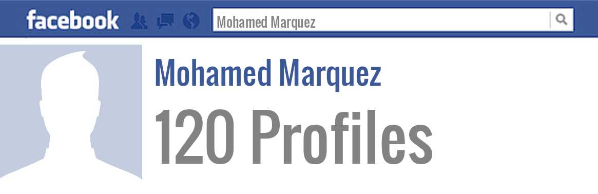 Mohamed Marquez facebook profiles