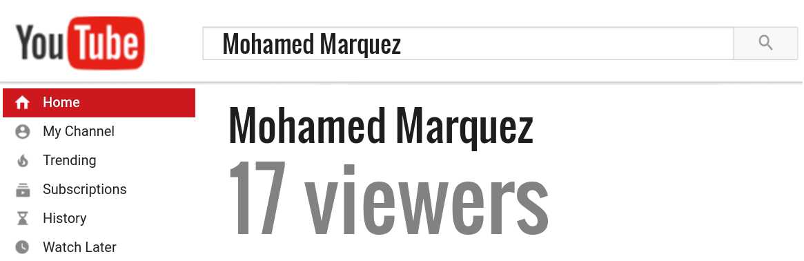 Mohamed Marquez youtube subscribers