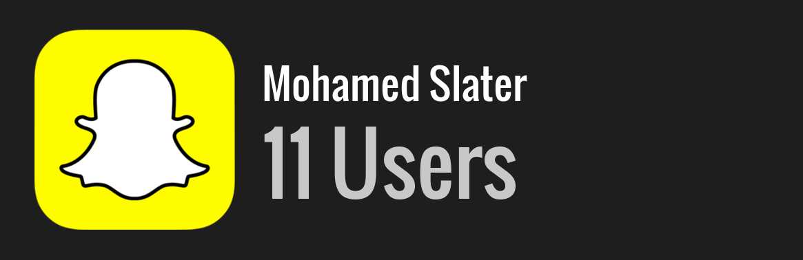Mohamed Slater snapchat