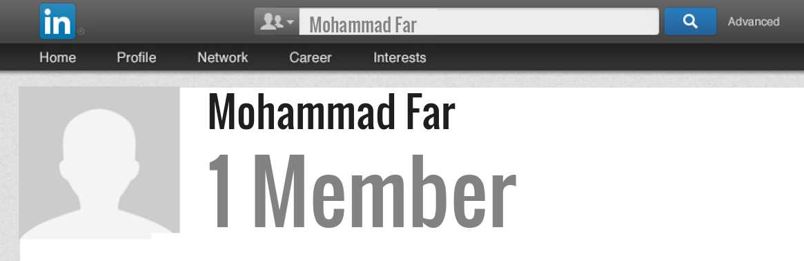 Mohammad Far linkedin profile